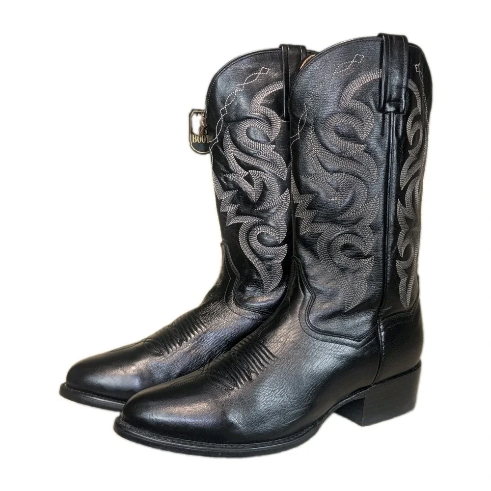 Dan Post Mens Milwaukee Western Cowboy Boots 10 EW Extra Wide